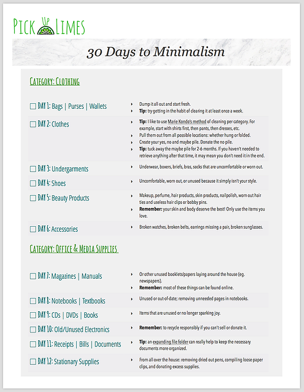 30 Days To Minimalism: A Practical Guide To A Less Cluttered Home 30 Days To Minimalism: A Practical Guide To A Less Cluttered Home