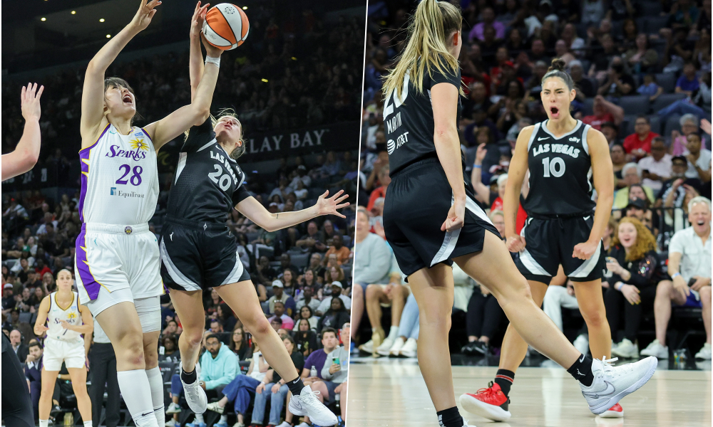 Aces Fans React: Kelsey Plum And Kate Martin's Heartwarming Courtside Interaction Aces Fans React: Kelsey Plum And Kate Martin's Heartwarming Courtside Interaction