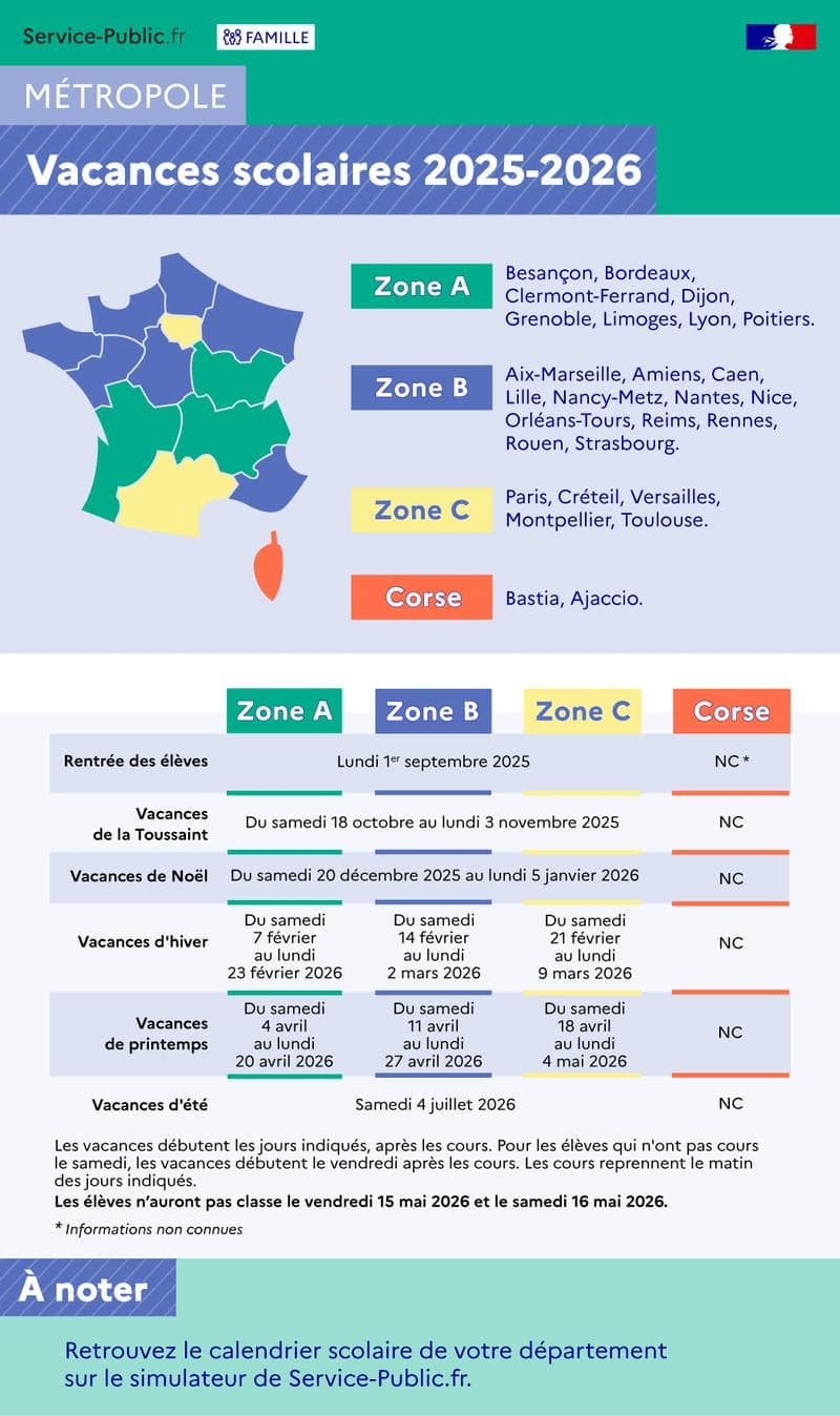 Calendrier Des Vacances Scolaires 2025: Wallonie-Bruxelles Calendrier Des Vacances Scolaires 2025: Wallonie-Bruxelles