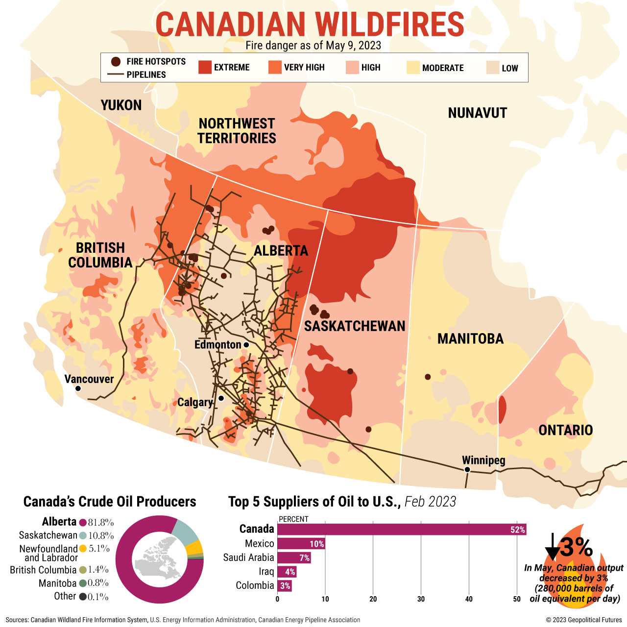 Canadian Wildfires Cause Unprecedented Evacuation, Send Smoke South Canadian Wildfires Cause Unprecedented Evacuation, Send Smoke South