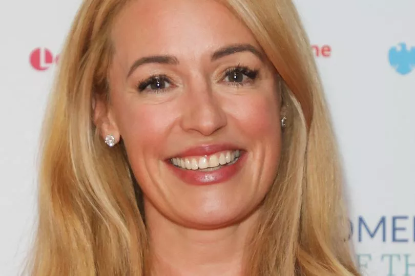 Cat Deeley's Cowboy Look: Get Her Exact Denim Midi Dress Cat Deeley's Cowboy Look: Get Her Exact Denim Midi Dress