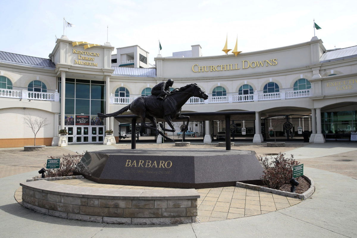 Churchill Downs: Final Preparations For The Kentucky Derby Churchill Downs: Final Preparations For The Kentucky Derby