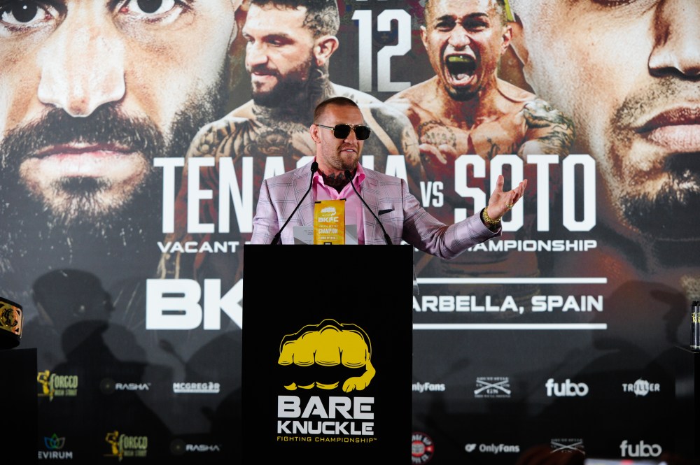 Conor McGregor's BKFC Support: Recreating The Aldo Press Conference Moment Conor McGregor's BKFC Support: Recreating The Aldo Press Conference Moment