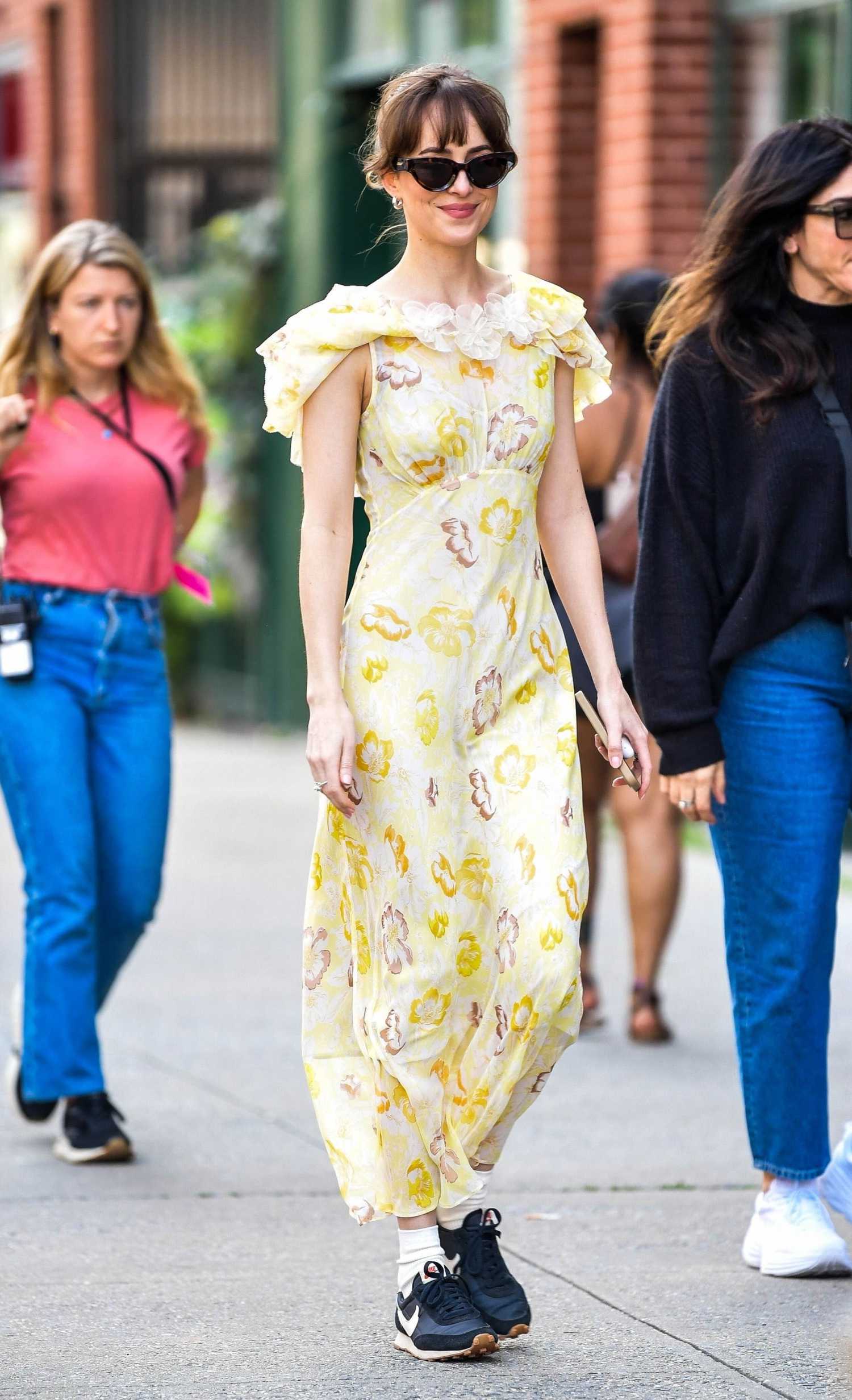 Dakota Johnson's Stunning White Dress At Dakota Johnson's Stunning White Dress At