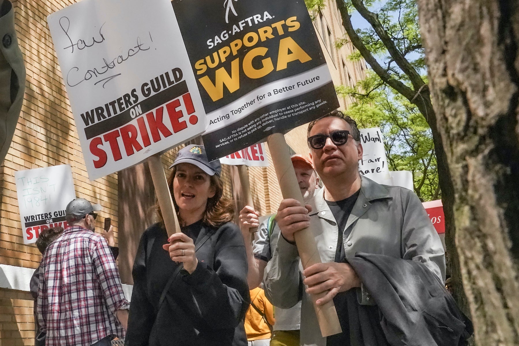Double Trouble In Hollywood: WGA And SAG-AFTRA Strike Brings Industry To Standstill Double Trouble In Hollywood: WGA And SAG-AFTRA Strike Brings Industry To Standstill