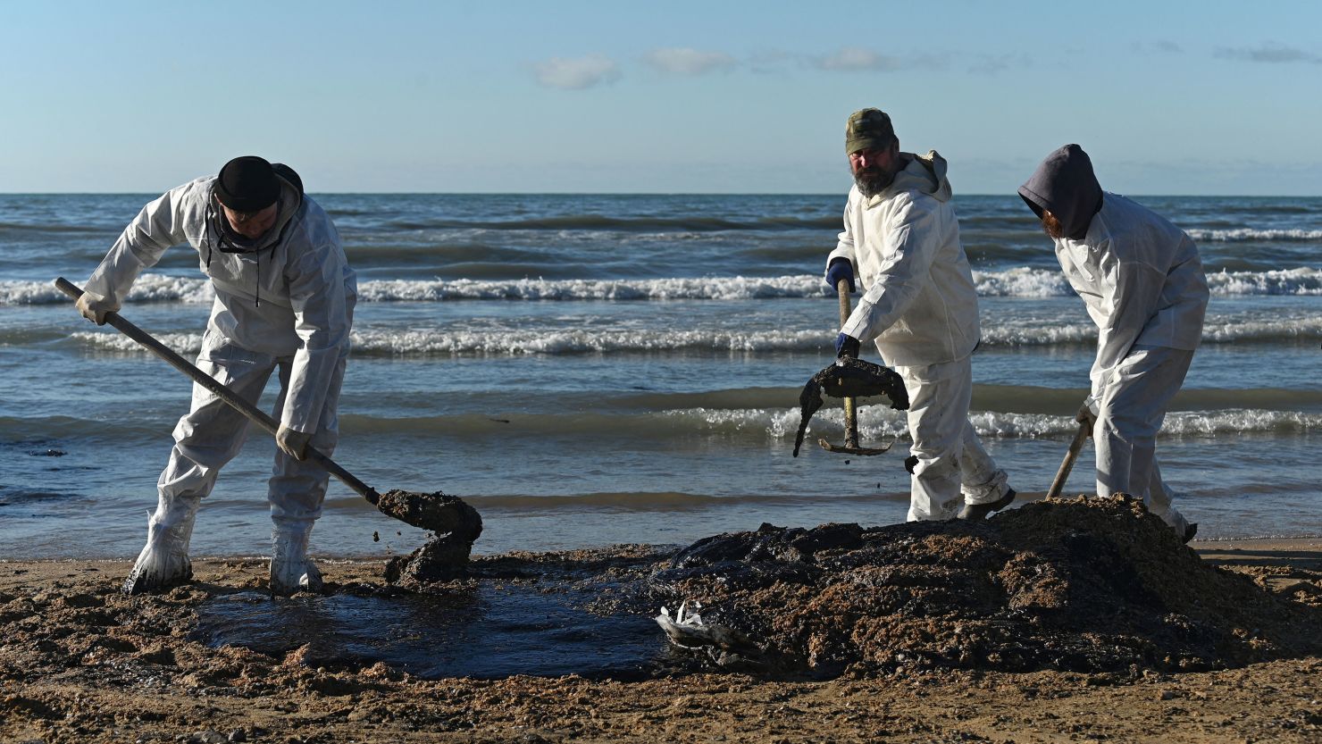 Emergency Beach Closures In Russia Following Black Sea Oil Spill