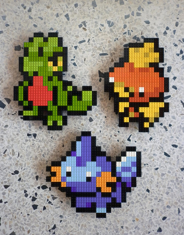 Fan-Made LEGO Models Of The Gen 3 Pokemon Starters Fan-Made LEGO Models Of The Gen 3 Pokemon Starters