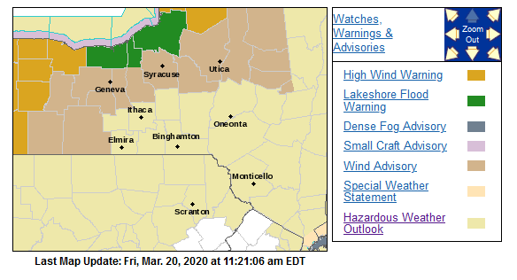 Flash Flood Warning: Cayuga County Under Threat Until Tuesday Night Flash Flood Warning: Cayuga County Under Threat Until Tuesday Night