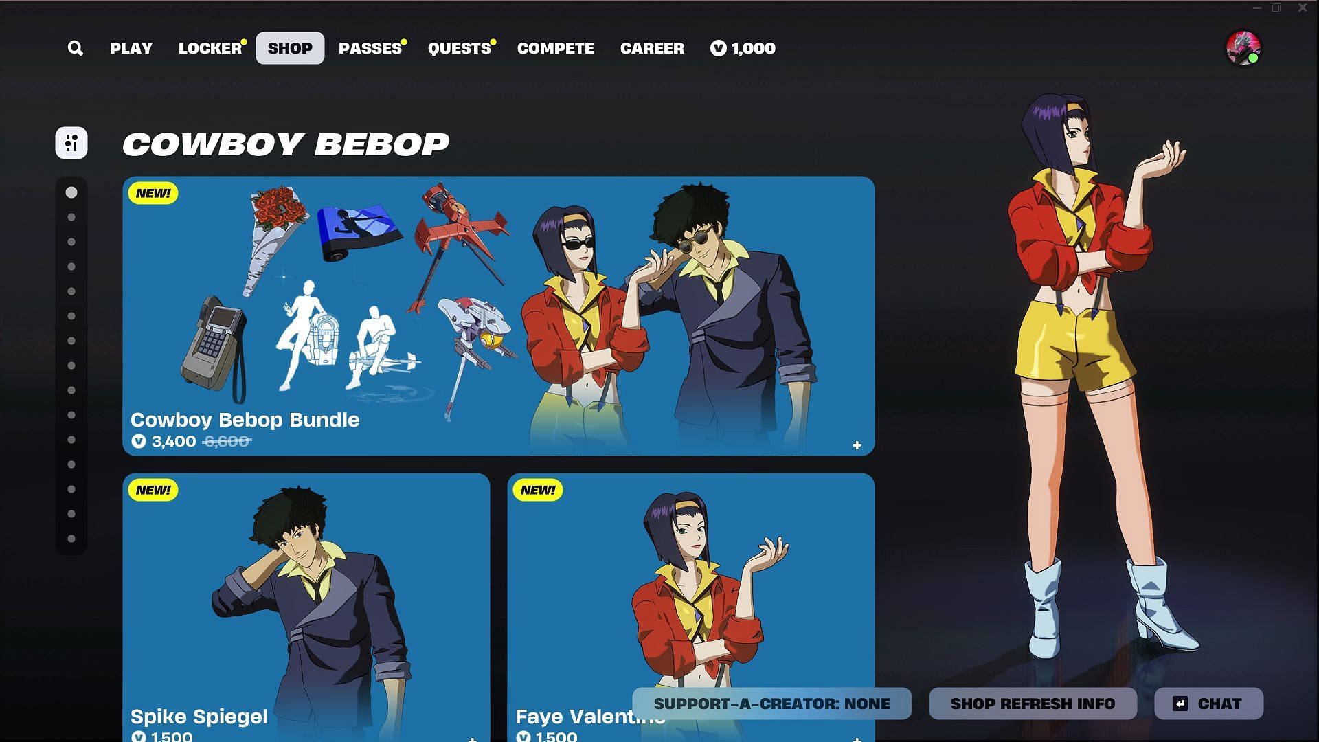 Fortnite: Cowboy Bebop Freebies – Timed Event Details Fortnite: Cowboy Bebop Freebies – Timed Event Details