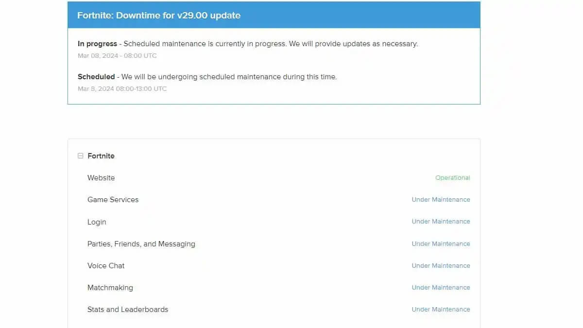 Fortnite Downtime: Update 34.21 Server Status And New Content Fortnite Downtime: Update 34.21 Server Status And New Content