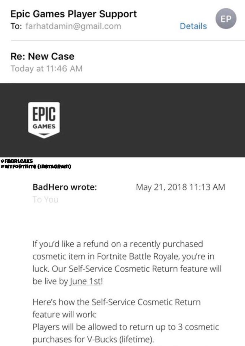 Fortnite Refund Reveals Possible Overhaul Of Cosmetic Items Fortnite Refund Reveals Possible Overhaul Of Cosmetic Items