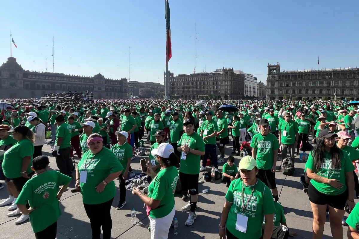 FOTOS: La Clase Nacional De Boxeo Invade El Zócalo