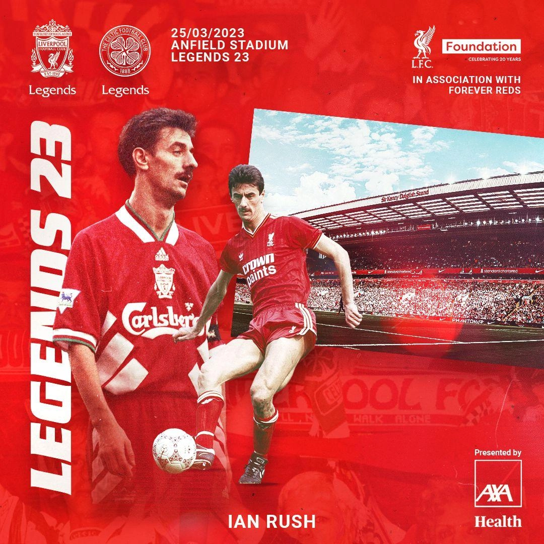 Full Liverpool FC Legends Team Announced For Anfield Charity Game Full Liverpool FC Legends Team Announced For Anfield Charity Game