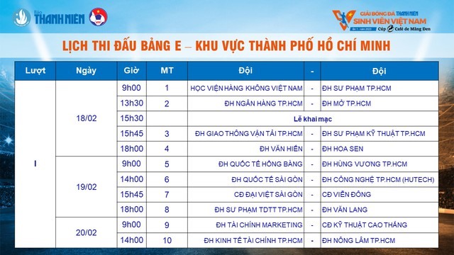 Giải Bóng Đá Thanh Niên Sinh Viên Quốc Tế 2025: Xem Lịch Thi Đấu Đầy Đủ Giải Bóng Đá Thanh Niên Sinh Viên Quốc Tế 2025: Xem Lịch Thi Đấu Đầy Đủ