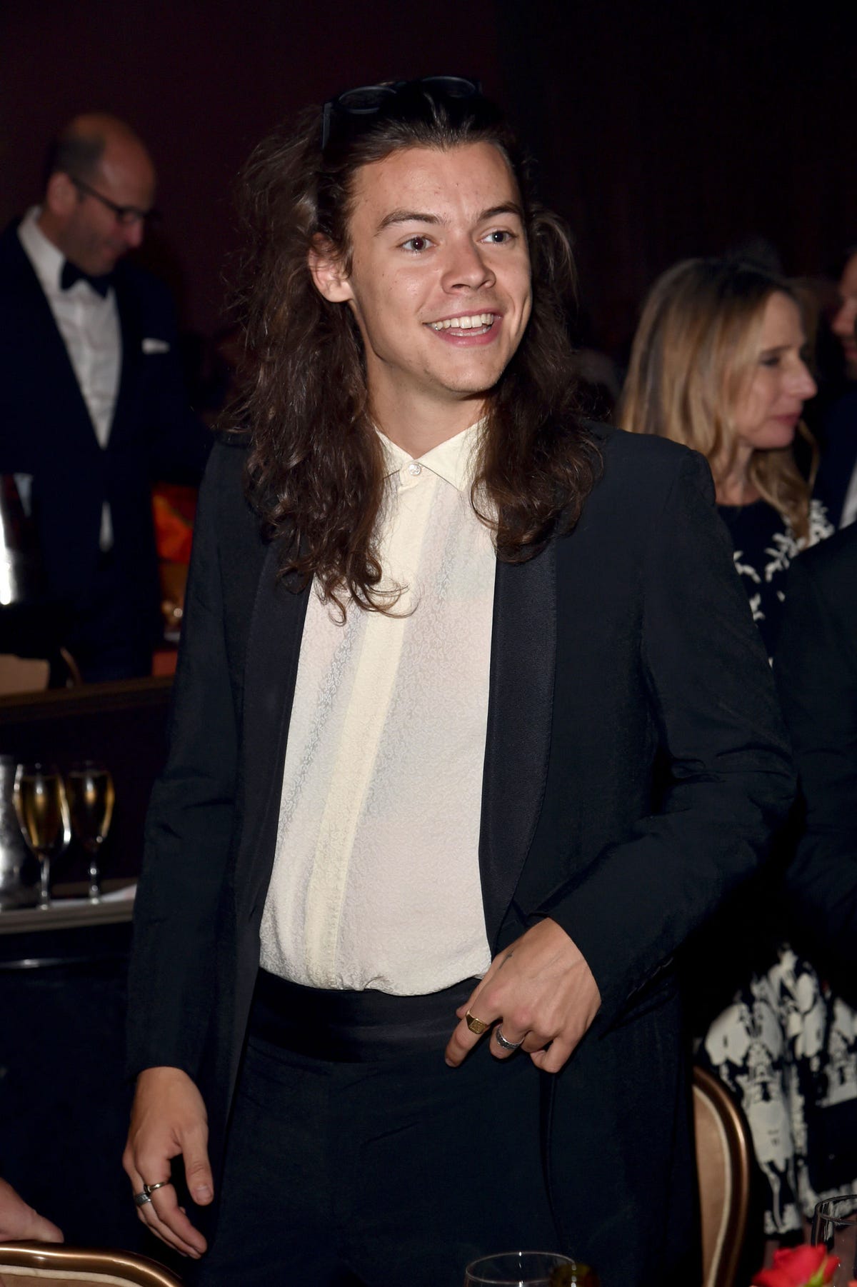Harry Styles' New Mustache: A 70s Vibe In London Harry Styles' New Mustache: A 70s Vibe In London
