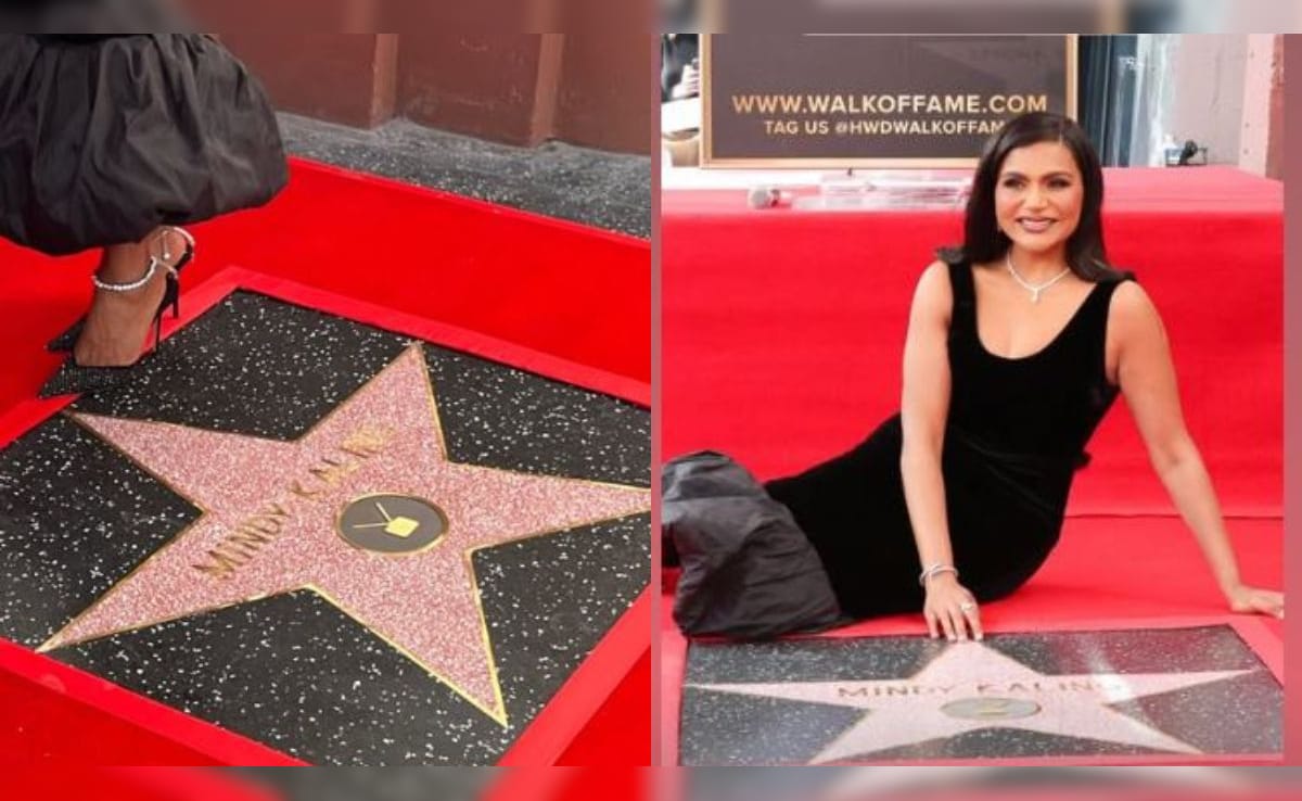 Hollywood Walk Of Fame: Mindy Kaling's Stylish Peplum Choice Hollywood Walk Of Fame: Mindy Kaling's Stylish Peplum Choice