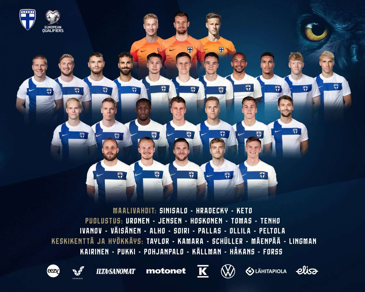 Huuhkajat Saavatko Källmanin Maalivireen? Huuhkajat Saavatko Källmanin Maalivireen?