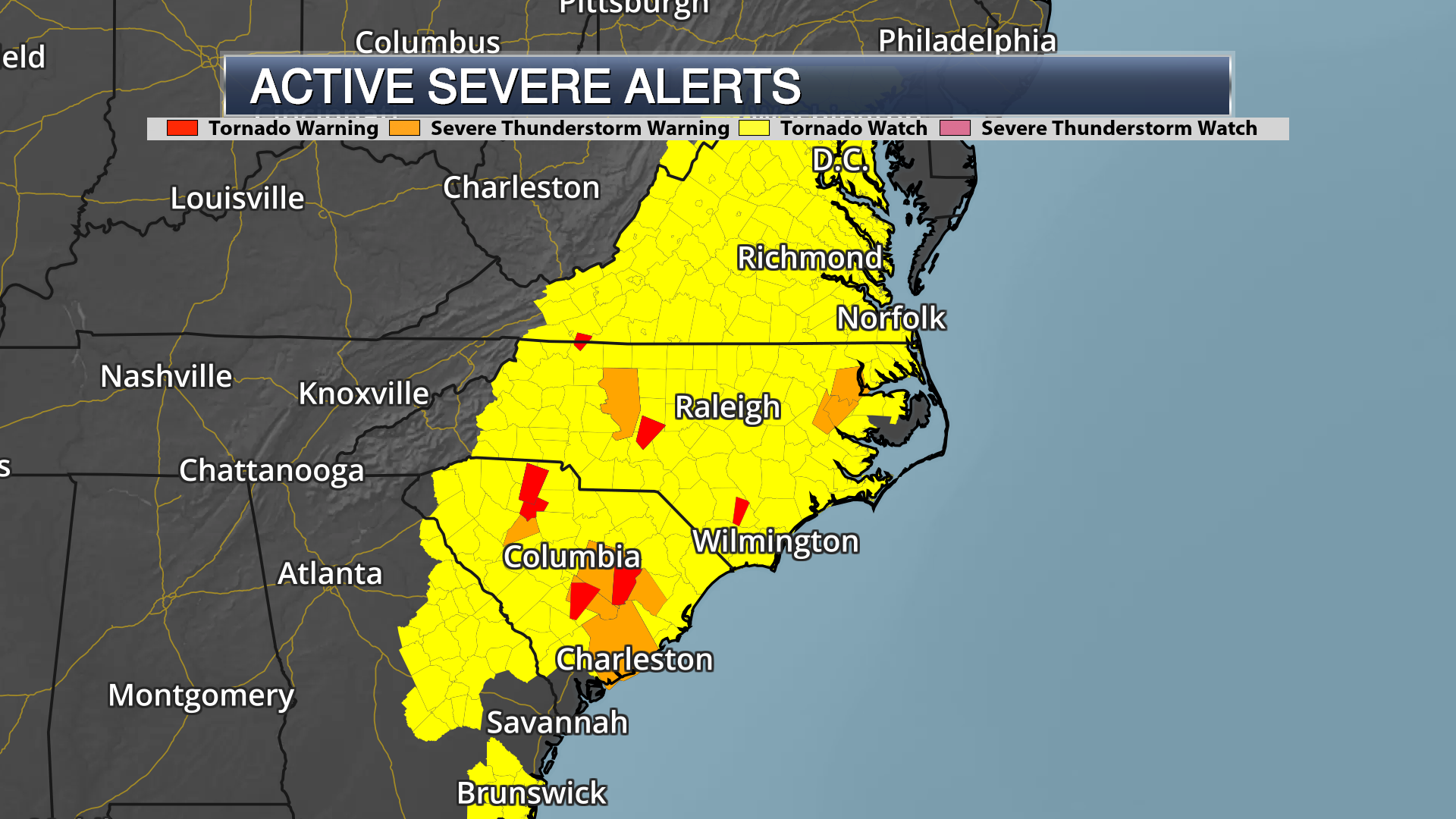 Increased Storm Chance Overnight: Severe Weather Watch For Monday Increased Storm Chance Overnight: Severe Weather Watch For Monday