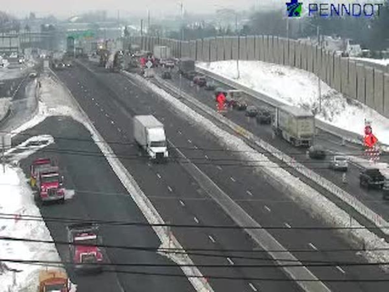 Interstate 83 Traffic Delays Due To Produce Hauling Truck Accident Interstate 83 Traffic Delays Due To Produce Hauling Truck Accident