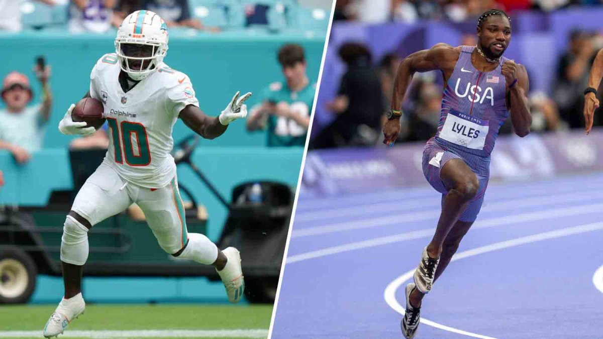 Is A Tyreek Hill-Noah Lyles Race Realistic? Michael Johnson Offers Insight Is A Tyreek Hill-Noah Lyles Race Realistic? Michael Johnson Offers Insight