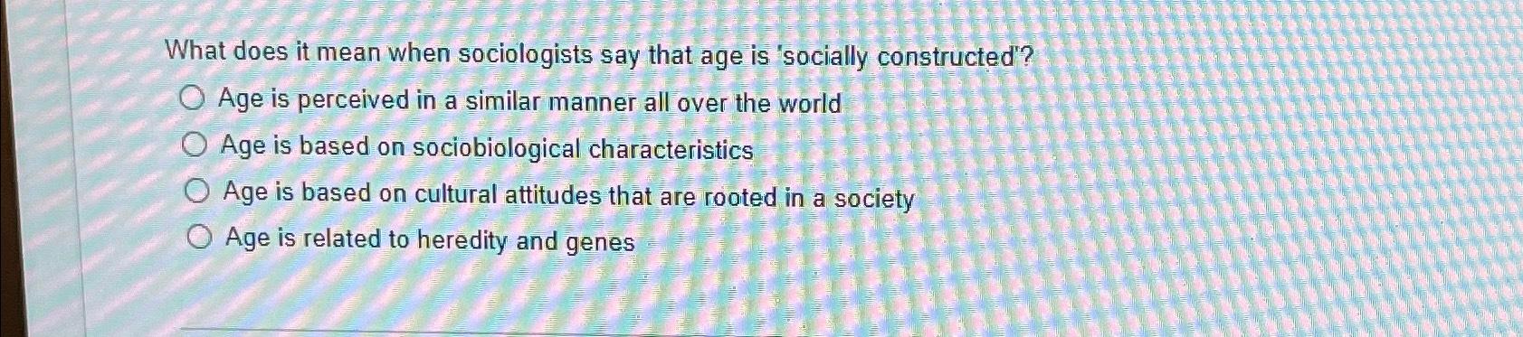 Is Age Just A Number? Exploring The Social And Biological Aspects