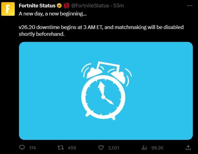 Is Fortnite Down? Server Status, Update 34.30 Downtime & Patch Notes Is Fortnite Down? Server Status, Update 34.30 Downtime & Patch Notes