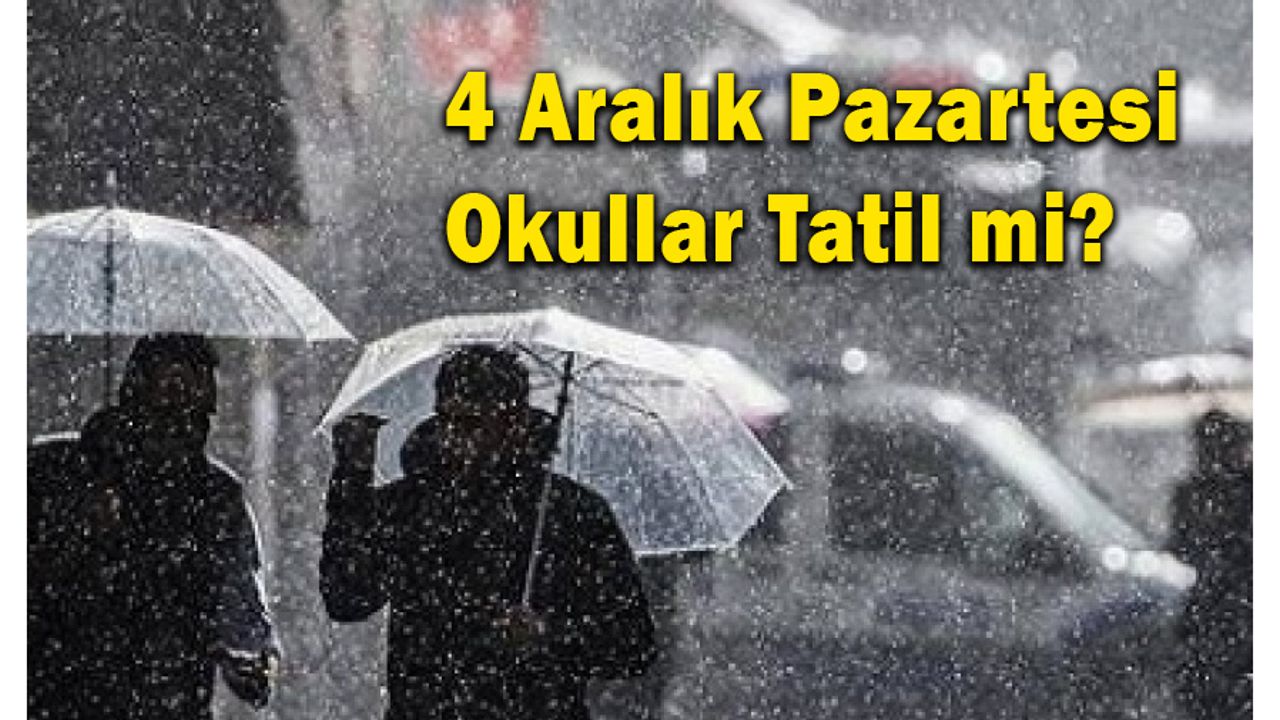 İstanbul'da Pazartesi Okullar Tatil Mi? İstanbul'da Pazartesi Okullar Tatil Mi?