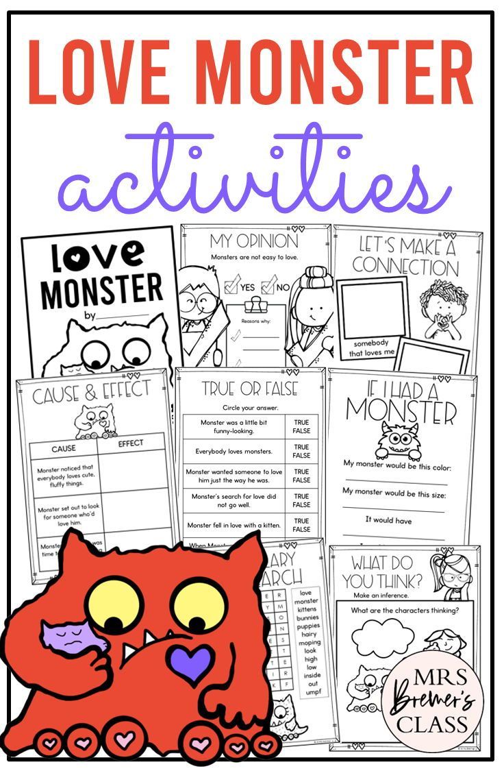 Love Monster Activities For Kids: Crafts, Games, And More Love Monster Activities For Kids: Crafts, Games, And More