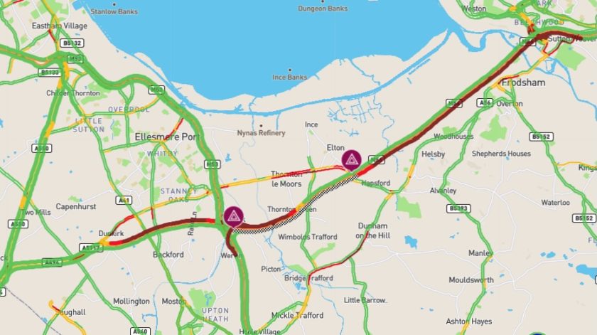 M56 Traffic Disruption: Cheshire And Deeside Delays M56 Traffic Disruption: Cheshire And Deeside Delays