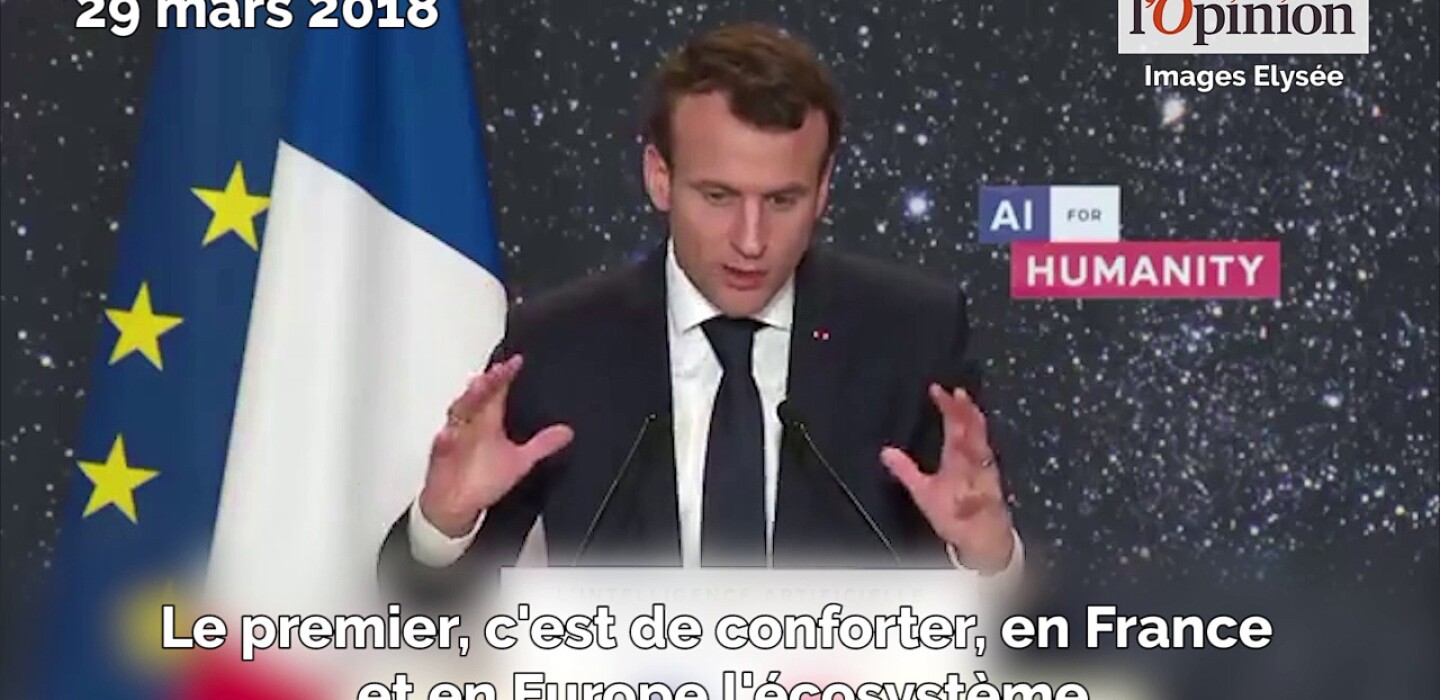 Macron Défend Un Patriotisme Économique Et Européen Face Au Défi De L'Intelligence Artificielle Macron Défend Un Patriotisme Économique Et Européen Face Au Défi De L'Intelligence Artificielle