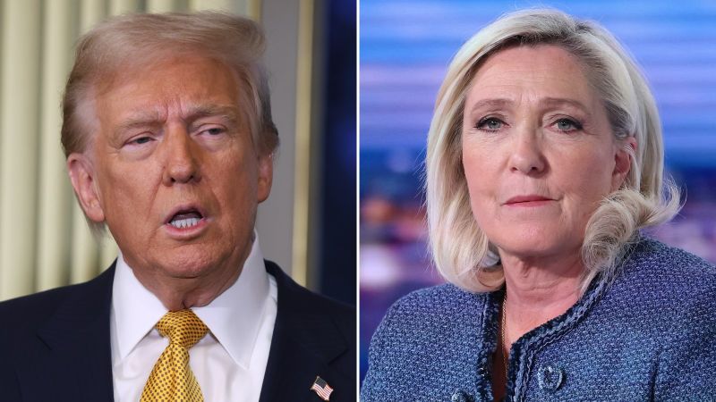 Marine Le Pen: Conviction A Political Decision, Claims Paris Rally Marine Le Pen: Conviction A Political Decision, Claims Paris Rally