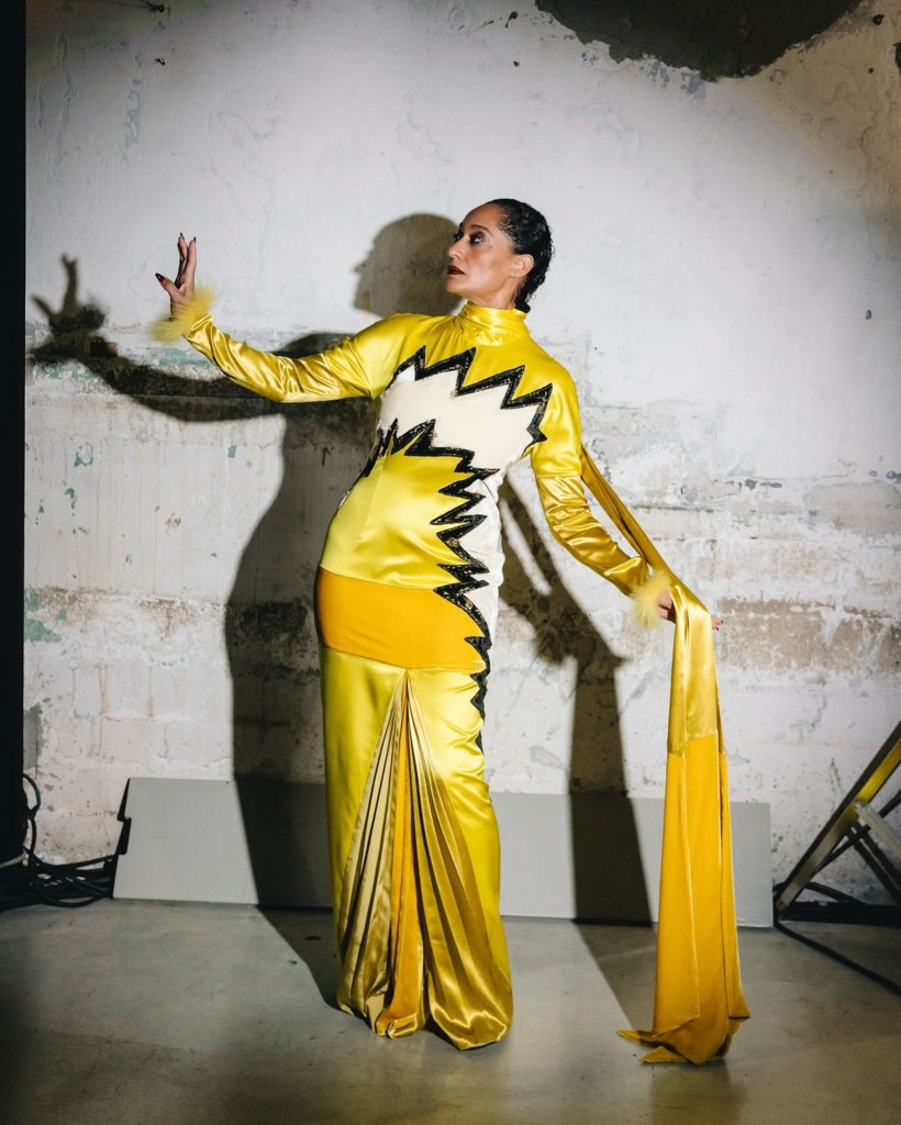 Marni Fall 2025: Tracee Ellis Ross's Stunning Electric Yellow Dress Marni Fall 2025: Tracee Ellis Ross's Stunning Electric Yellow Dress