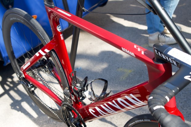 Mathieu Van Der Poel's Custom Canyon Aeroad At Tirreno-Adriatico Mathieu Van Der Poel's Custom Canyon Aeroad At Tirreno-Adriatico