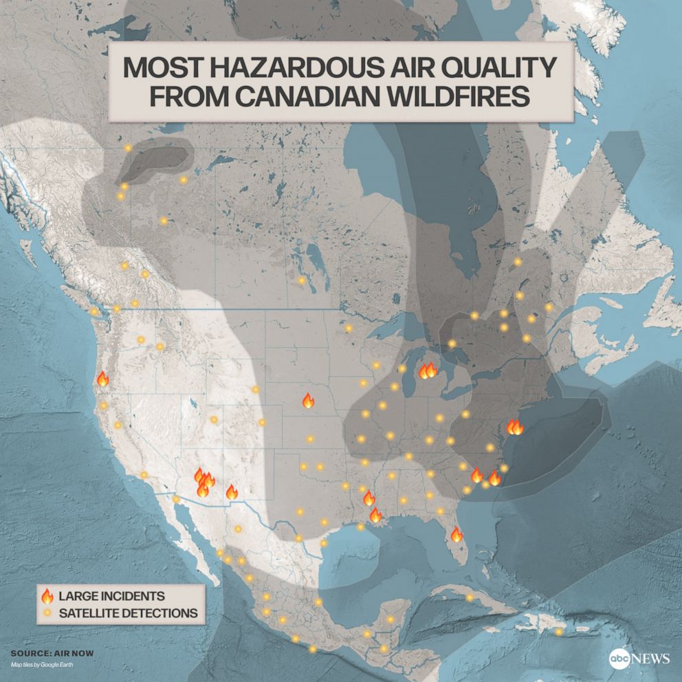New York City's 3°C Temperature Drop: Canadian Wildfire Smoke's Impact New York City's 3°C Temperature Drop: Canadian Wildfire Smoke's Impact