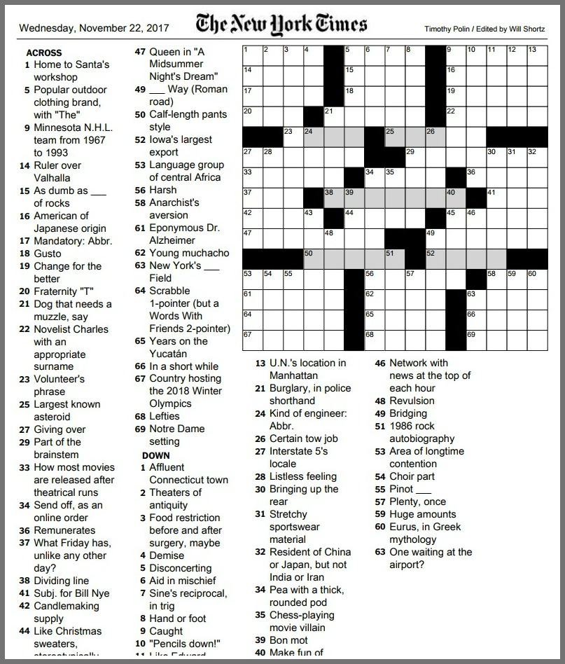 NYT Mini Crossword: Sunday, May 11 - Clues And Solutions NYT Mini Crossword: Sunday, May 11 - Clues And Solutions