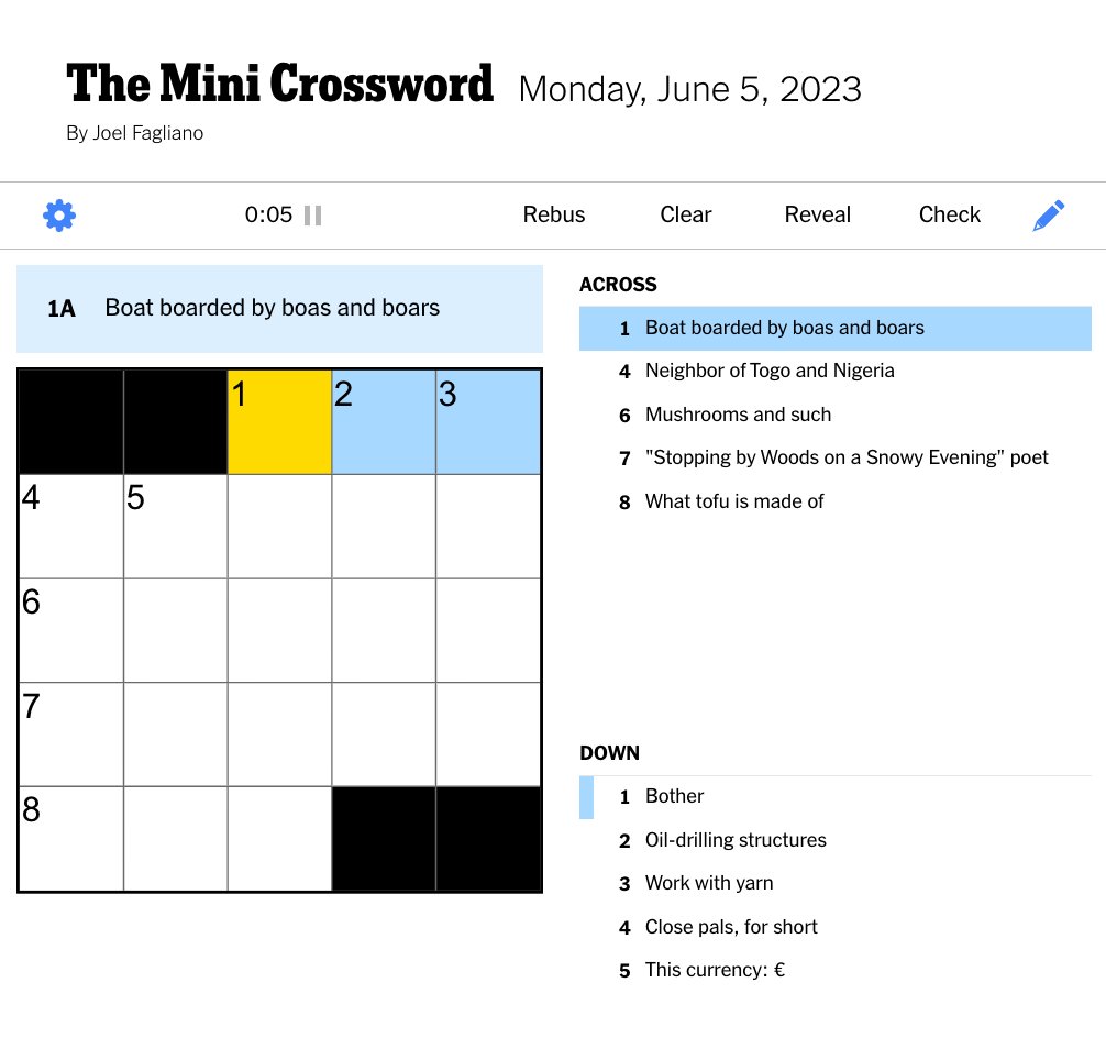 NYT Mini Crossword Today: Hints And Answers For March 3, 2025 NYT Mini Crossword Today: Hints And Answers For March 3, 2025