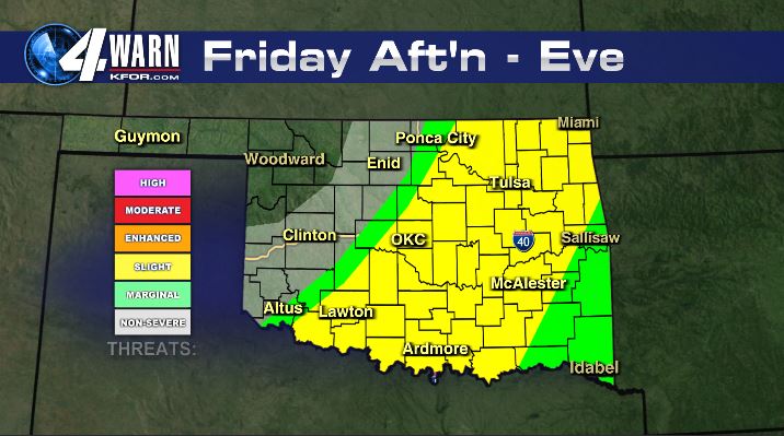 Oklahoma Severe Weather Timeline: Strong Winds Expected Oklahoma Severe Weather Timeline: Strong Winds Expected