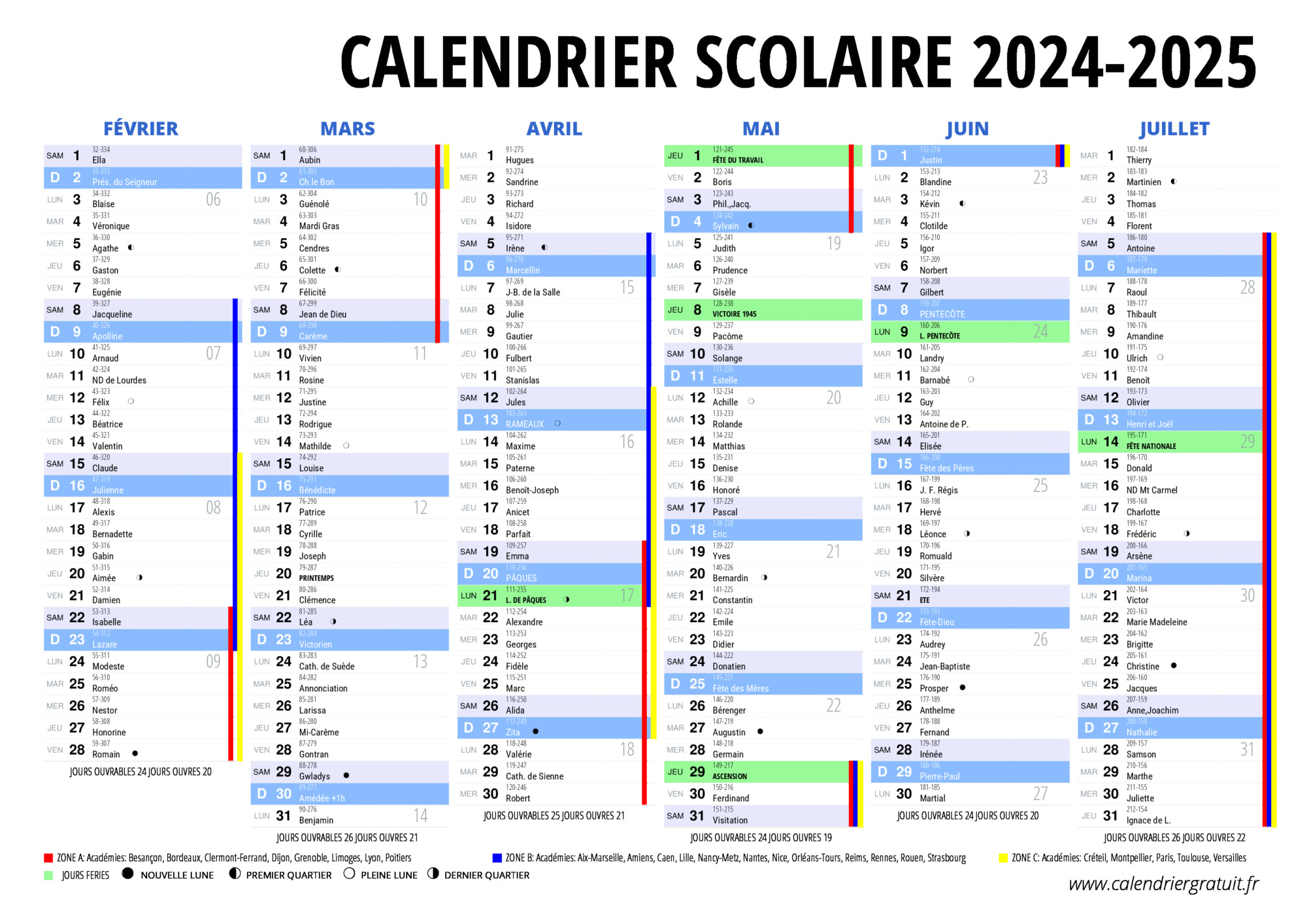 Planification Vacances Scolaires 2025: Fédération Wallonie-Bruxelles Planification Vacances Scolaires 2025: Fédération Wallonie-Bruxelles