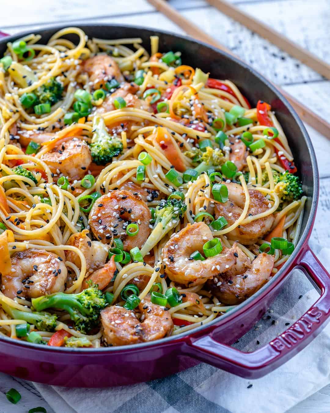 Quick Shrimp Ramen Stir-Fry Recipe With Noodles