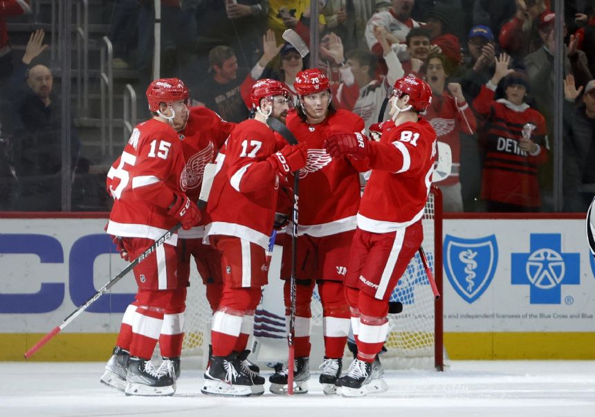 Red Wings' Playoff Aspirations Take A Blow In 6-3 Loss To Vegas Golden Knights Red Wings' Playoff Aspirations Take A Blow In 6-3 Loss To Vegas Golden Knights