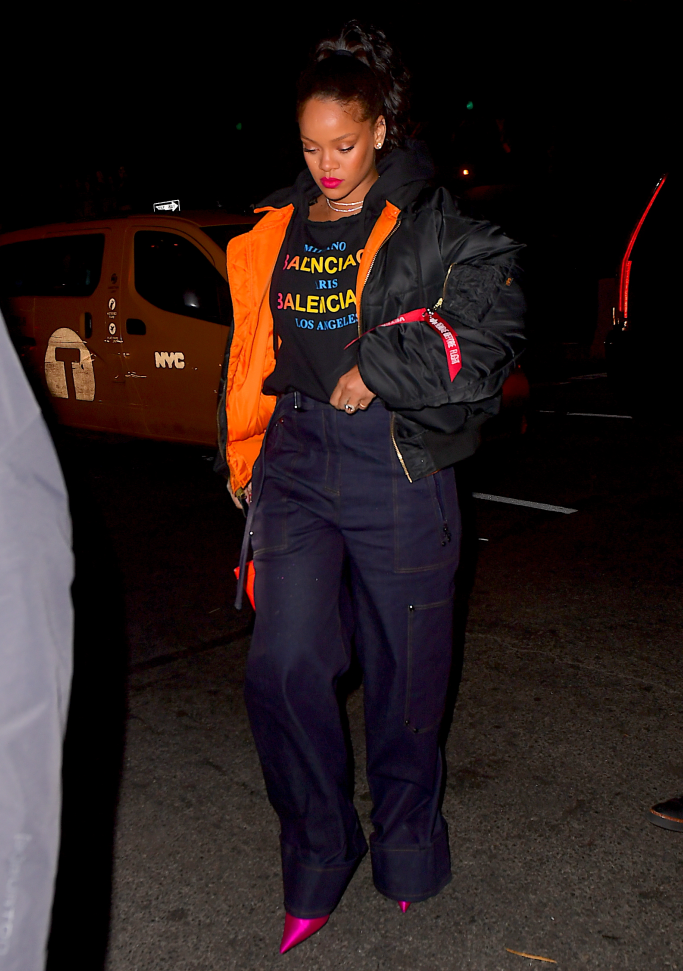 Rihanna's Chic Red Heels Complement Her Show-Stopping Engagement Ring Rihanna's Chic Red Heels Complement Her Show-Stopping Engagement Ring