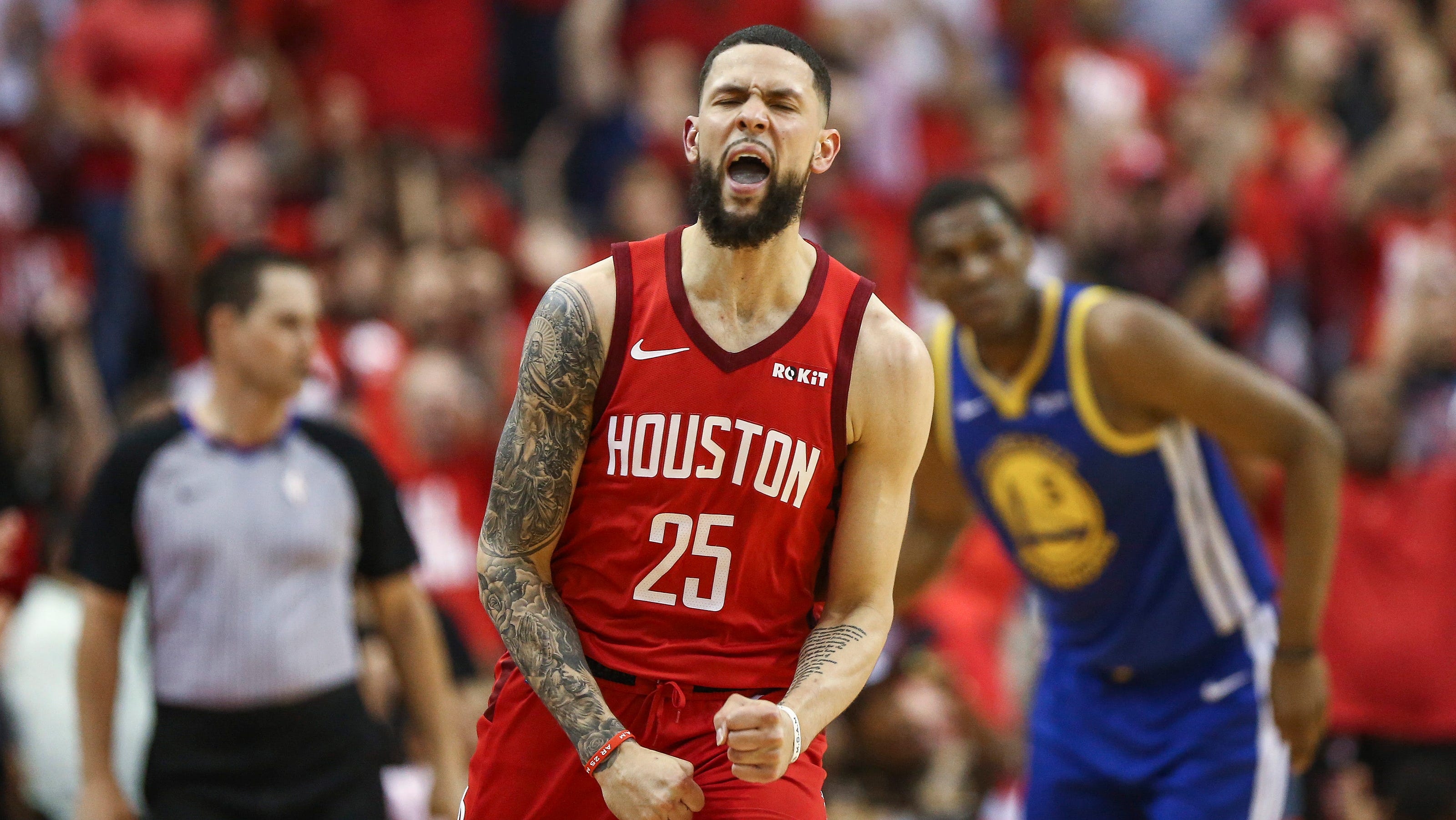 Rockets Fall To Warriors, Trail 1-3 In Tense Playoff Series Rockets Fall To Warriors, Trail 1-3 In Tense Playoff Series