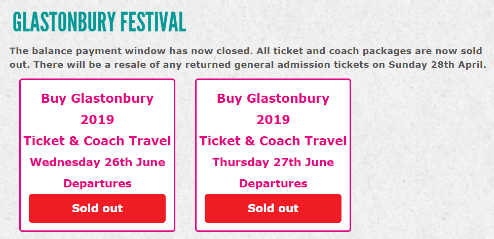 Secure Your Glastonbury Coach Ticket: Resale Information And Tips Secure Your Glastonbury Coach Ticket: Resale Information And Tips