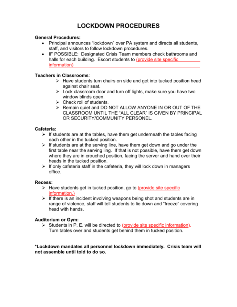 Strengthening School Security In Florida: A Multi-Generational Approach To Lockdown Procedures Strengthening School Security In Florida: A Multi-Generational Approach To Lockdown Procedures