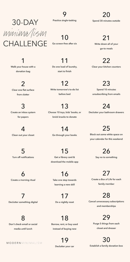 The 30-Day Minimalism Challenge: Declutter Your Life The 30-Day Minimalism Challenge: Declutter Your Life