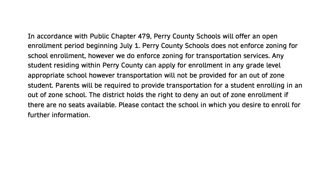 The Impact Of Decreasing Enrollment On Perry County Schools' Finances The Impact Of Decreasing Enrollment On Perry County Schools' Finances