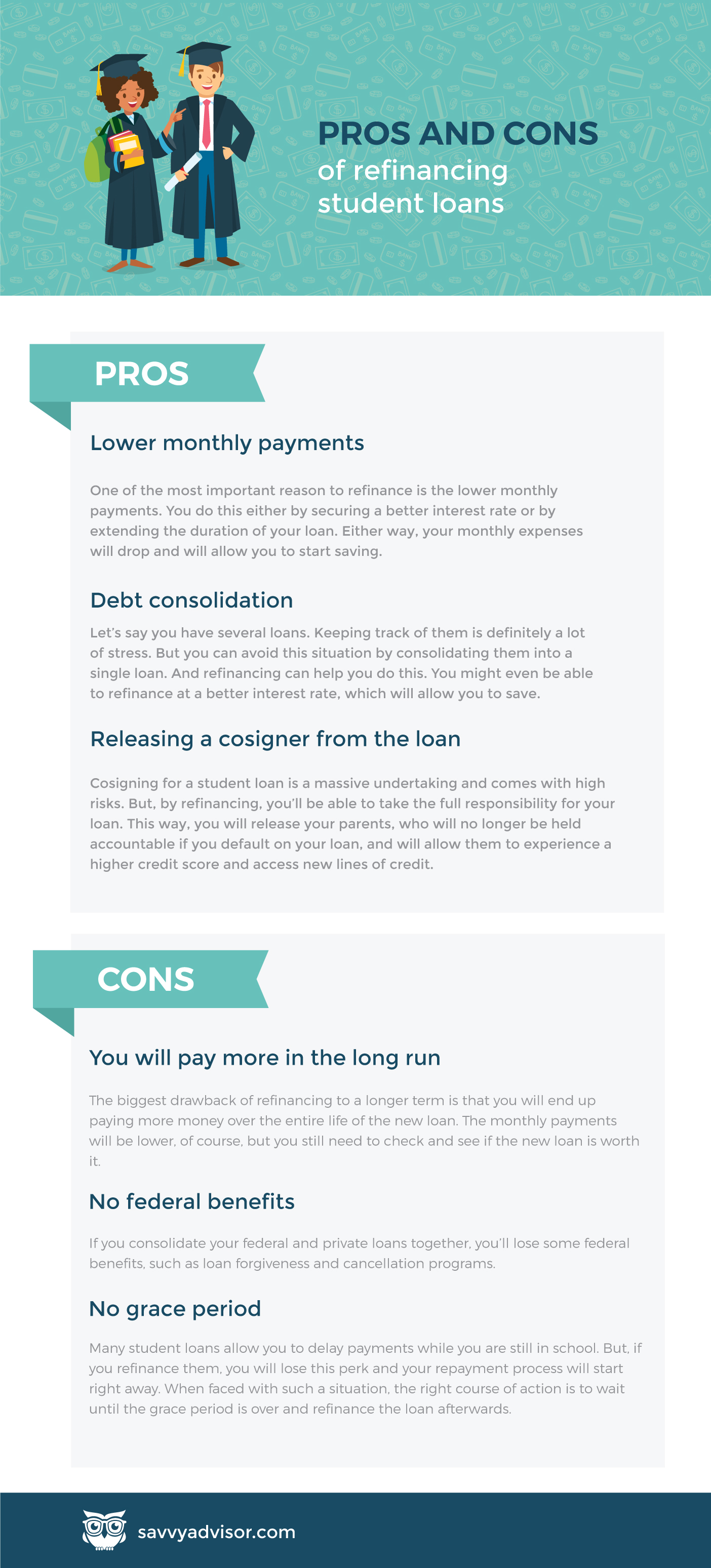 The Pros And Cons Of Refinancing Federal Student Loans