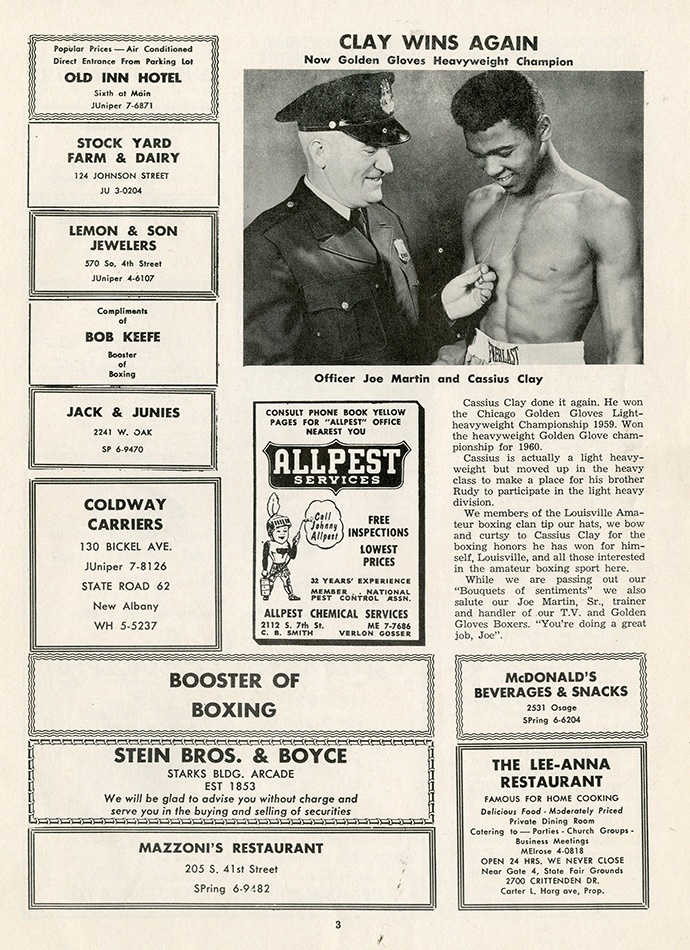 Today In Chicago History: Cassius Clay's Golden Gloves Triumph Today In Chicago History: Cassius Clay's Golden Gloves Triumph