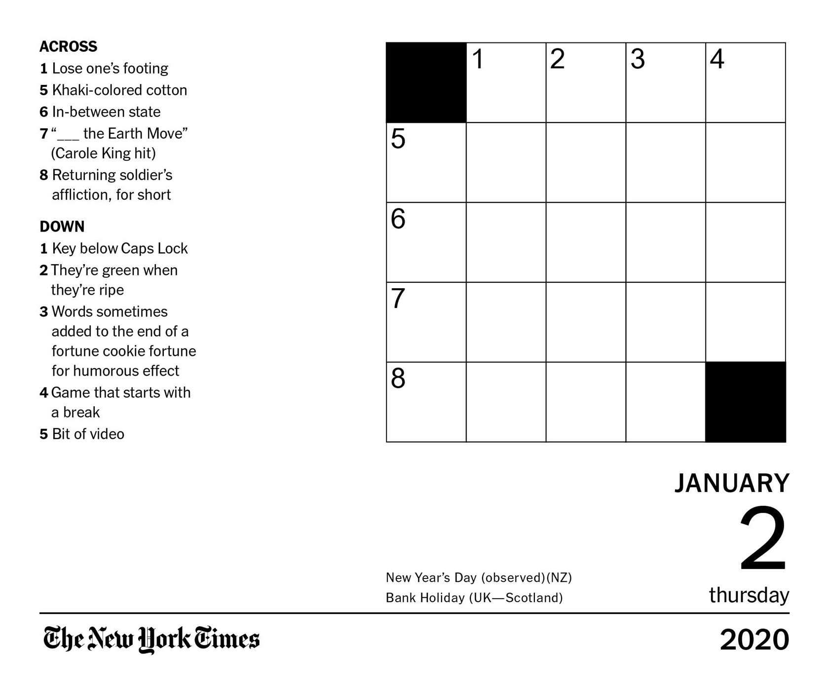 Today's NYT Mini Crossword Clues And Answers: Saturday, May 3rd Today's NYT Mini Crossword Clues And Answers: Saturday, May 3rd