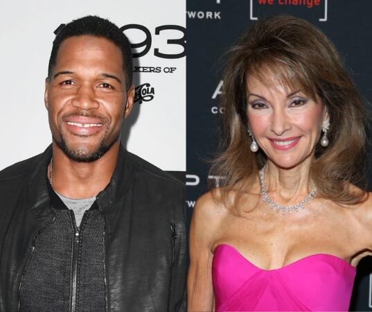 Water Fight! Susan Lucci's Prank On Michael Strahan Water Fight! Susan Lucci's Prank On Michael Strahan